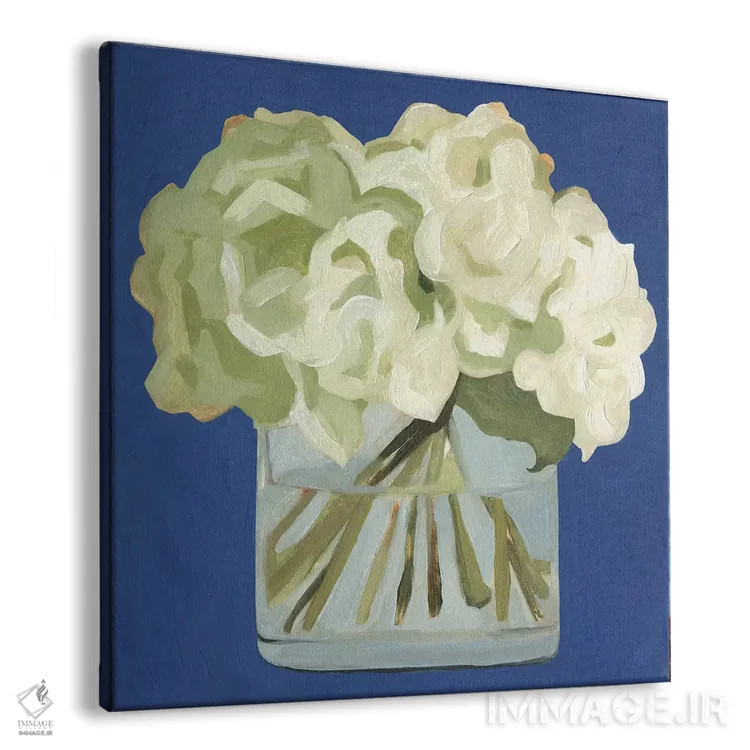 تابلو ادریسیهای سفید ۲ (نوعی گل) اثر اما اسکاروی - نمای پرسپکتیو محصول
