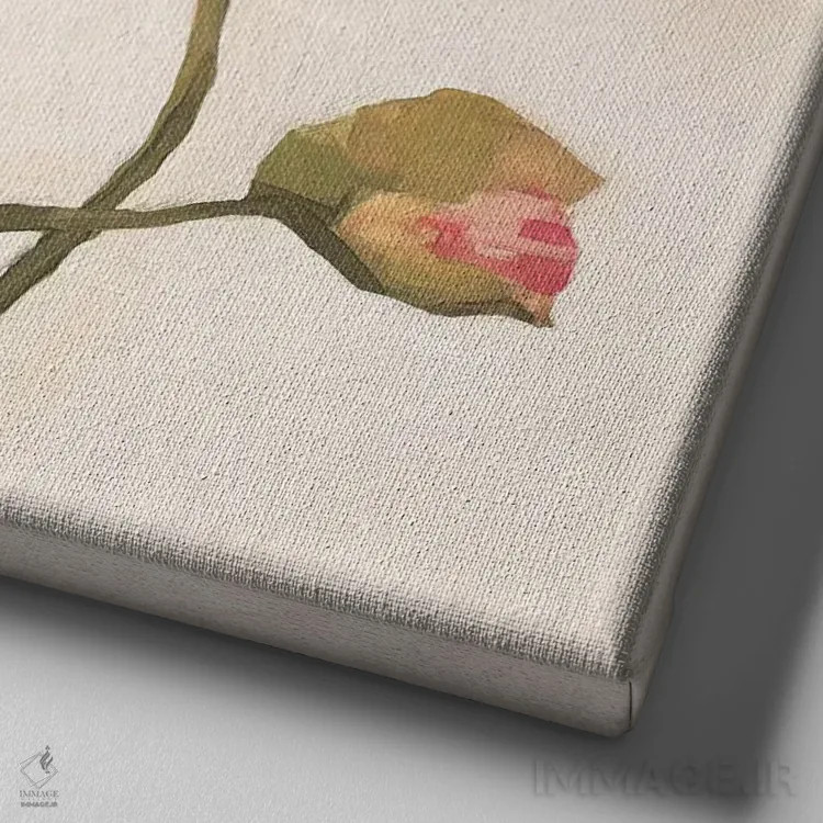 تابلو شقایقهای تابستانی ۲ اثر اما اسکاروی - نمای نزدیک بافت بوم