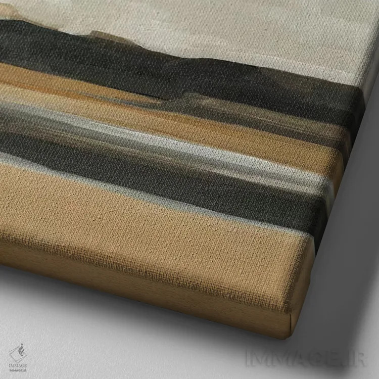 تابلو پیادهروی در جزر و مد ۲ (سواحل آلمان) اثر اما اسکاروی - نمای نزدیک بافت بوم