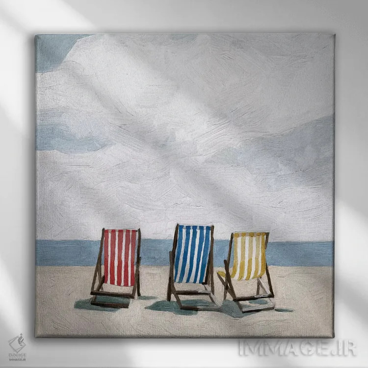 تابلو سفر به ساحل ۲ اثر اما اسکاروی - نمای روبهرو روی دیوار