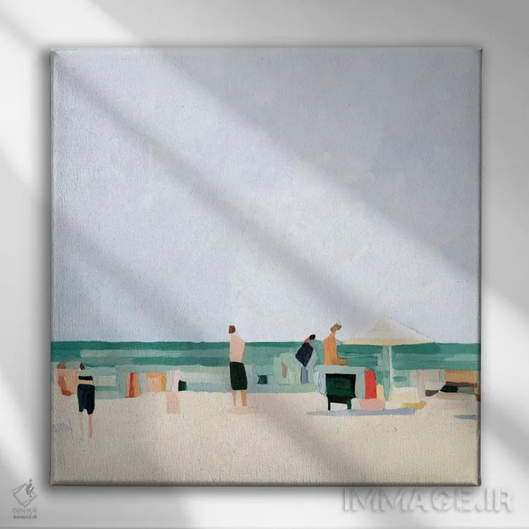 تابلو تعطیلات خانوادگی ۱ اثر اما اسکاروی - نمای روبهرو روی دیوار