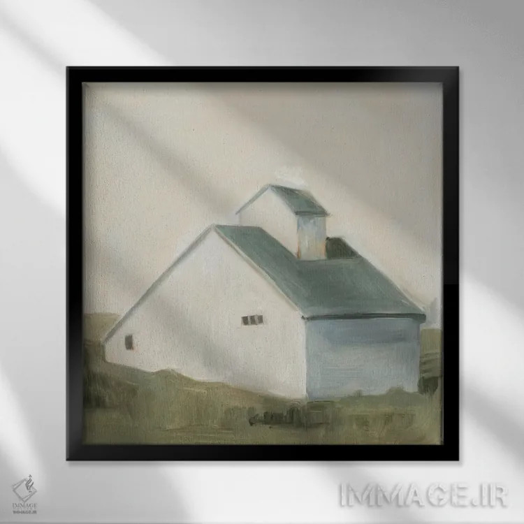 تابلو انبار آرام ۱ اثر اما اسکاروی - نمای قابدار مشکی