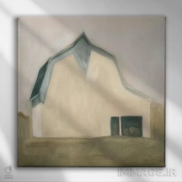 تابلو انبار آرام ۴ اثر اما اسکاروی - نمای روبهرو روی دیوار