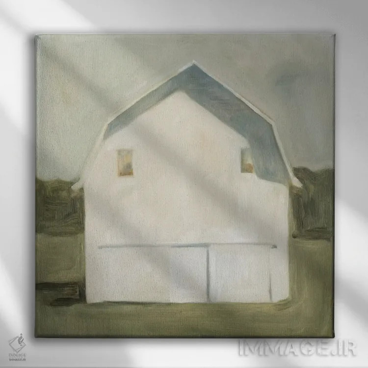 تابلو انبار آرام ۶ اثر اما اسکاروی - نمای روبهرو روی دیوار
