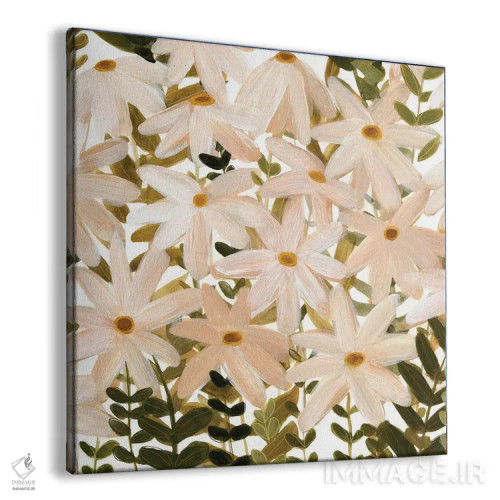 تابلو مزرعه مروارید ۱ (گل داوودی) اثر اما اسکاروی - نمای پرسپکتیو محصول