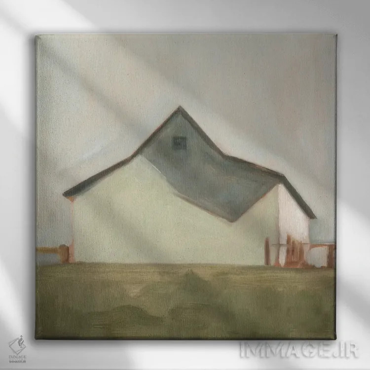 تابلو انبار آرام ۵ اثر اما اسکاروی - نمای روبهرو روی دیوار