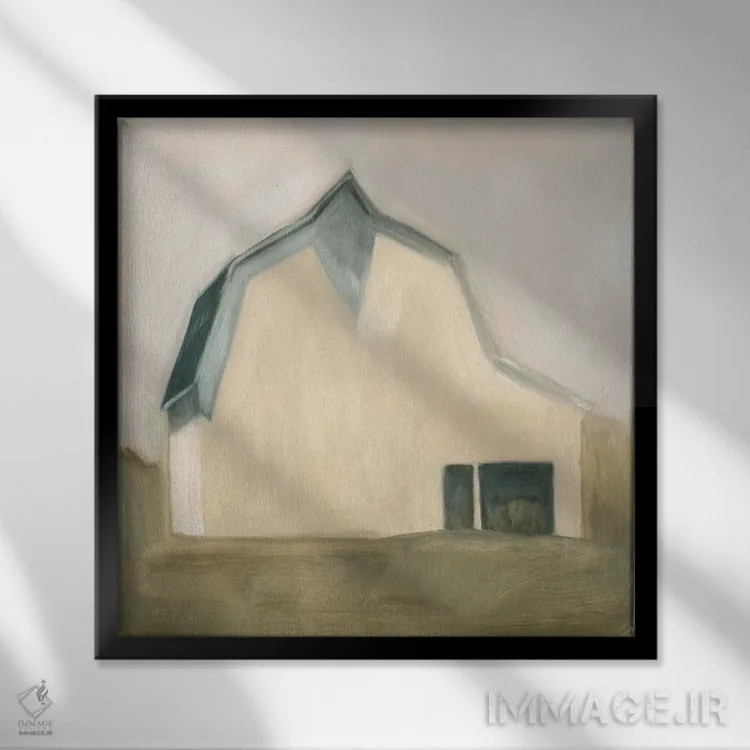 تابلو انبار آرام ۴ اثر اما اسکاروی - نمای قابدار مشکی