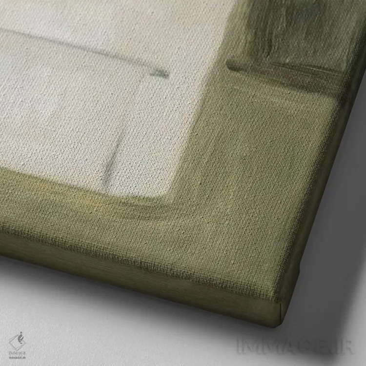 تابلو انبار آرام ۶ اثر اما اسکاروی - نمای نزدیک بافت بوم