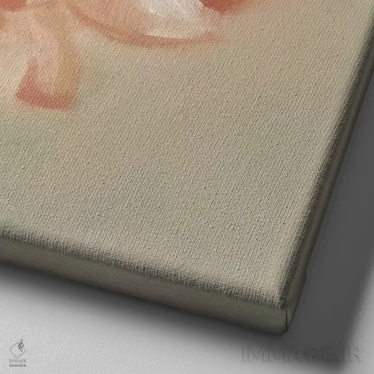 تابلو صدتومانی بهاری ۲ اثر اما اسکاروی - نمای نزدیک بافت بوم