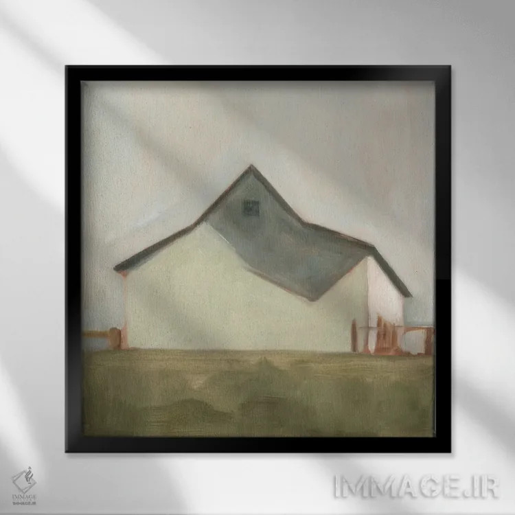 تابلو انبار آرام ۵ اثر اما اسکاروی - نمای قابدار مشکی