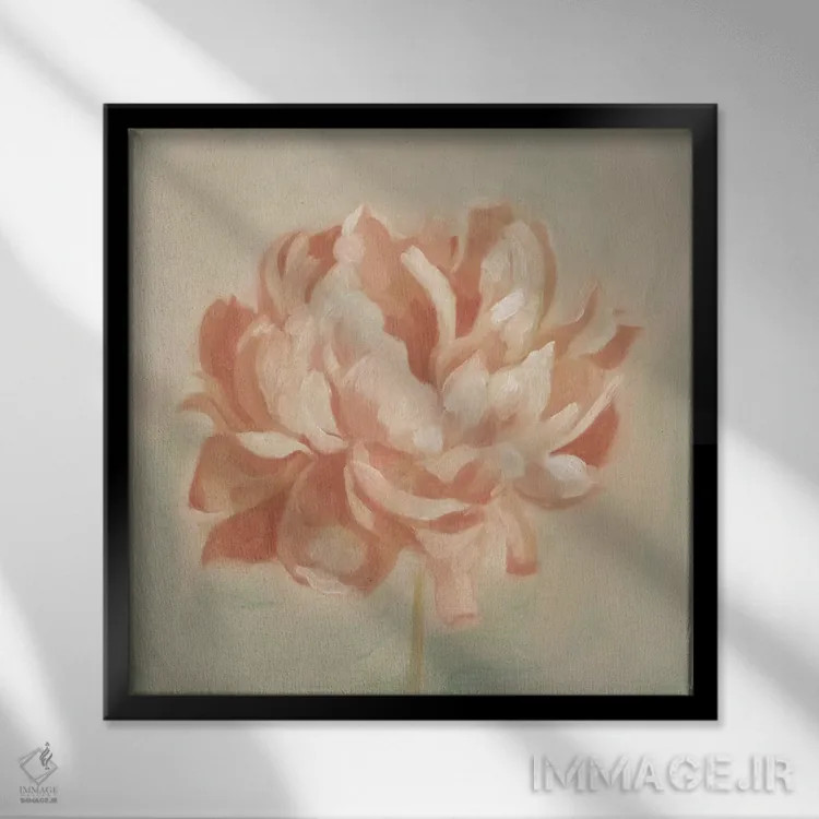 تابلو صدتومانی بهاری ۲ اثر اما اسکاروی - نمای قابدار مشکی