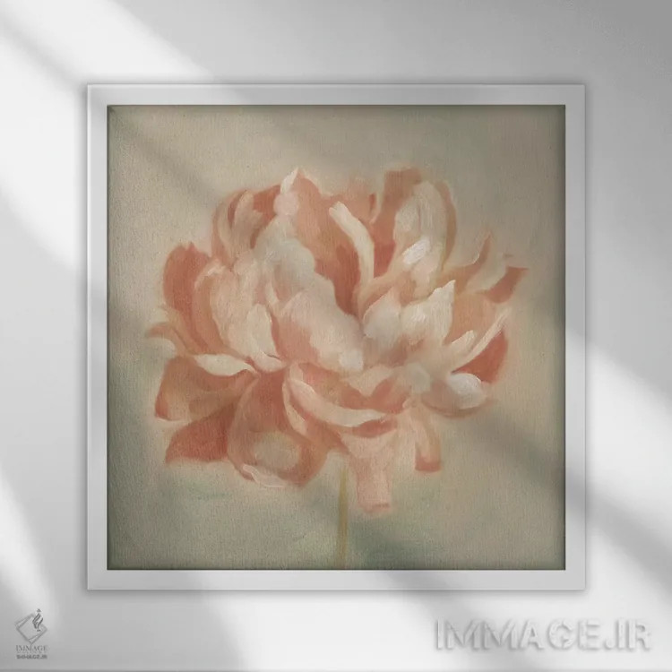 تابلو صدتومانی بهاری ۲ اثر اما اسکاروی - نمای قابدار سفید