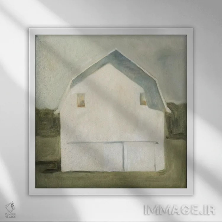 تابلو انبار آرام ۶ اثر اما اسکاروی - نمای قابدار سفید