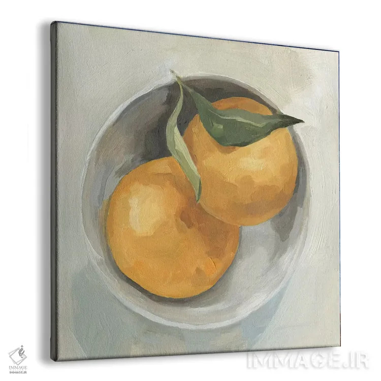 تابلو کاسه میوه ۲ اثر اما اسکاروی - نمای پرسپکتیو محصول