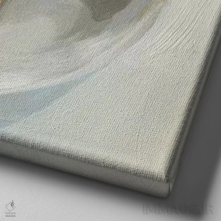 تابلو کاسه میوه ۲ اثر اما اسکاروی - نمای نزدیک بافت بوم