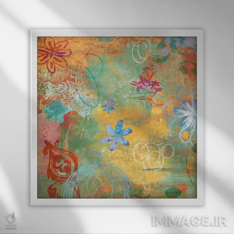 تابلو آرمانشهر نوین ۲ اثر امیلی دان - نمای قابدار سفید