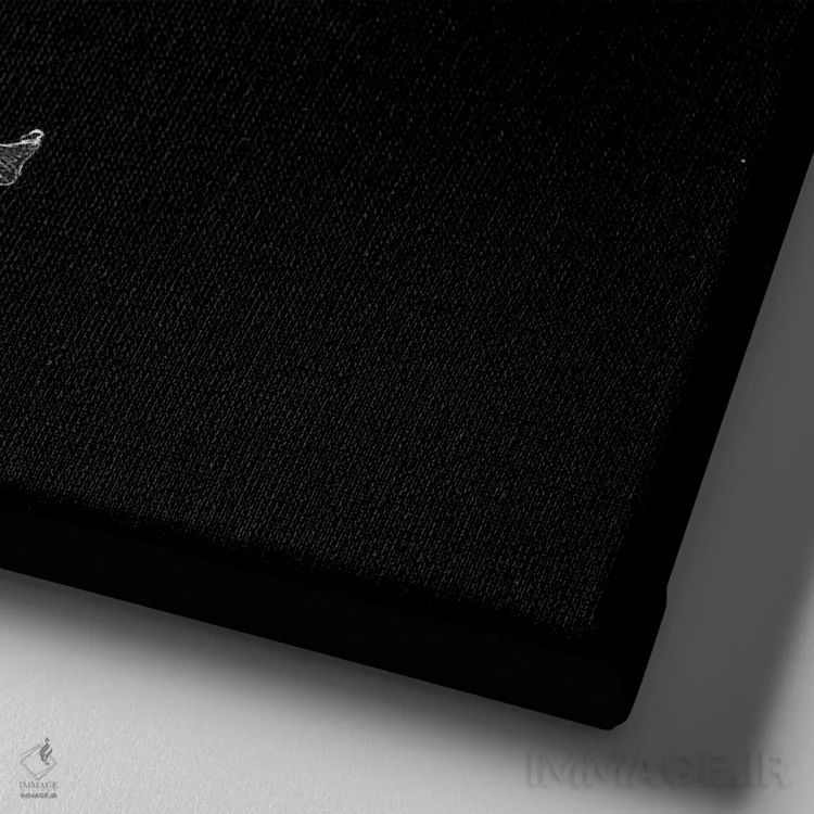 تابلو شبتابی اثر الا مازور - نمای نزدیک بافت بوم