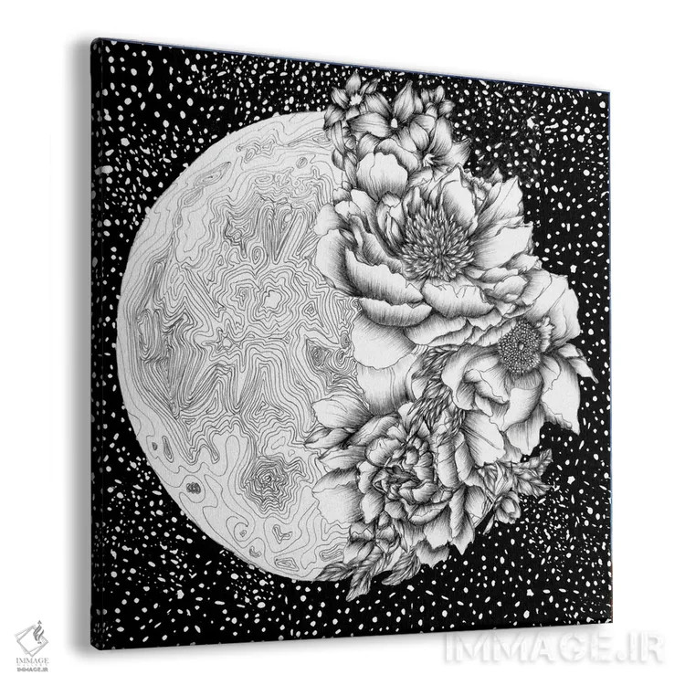 تابلو شکفتن ماه اثر الا مازور - نمای پرسپکتیو محصول