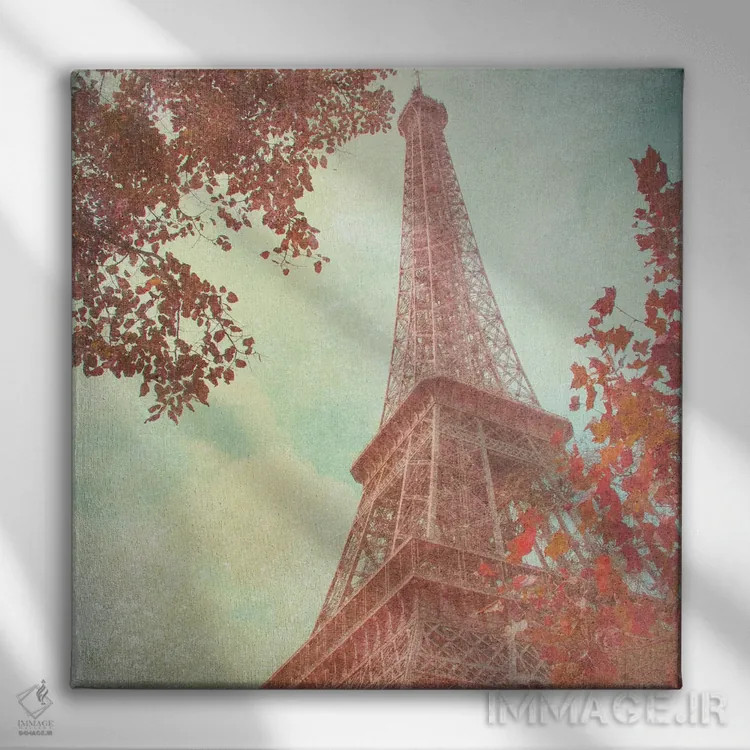 تابلو آوریل در پاریس ۱ اثر امیلی ناواس - نمای روبهرو روی دیوار