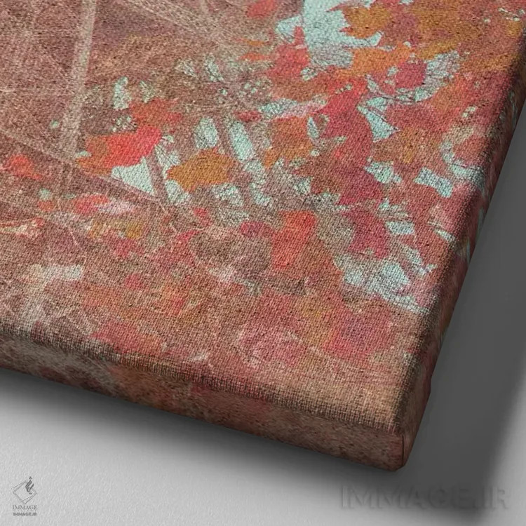 تابلو آوریل در پاریس ۱ اثر امیلی ناواس - نمای نزدیک بافت بوم