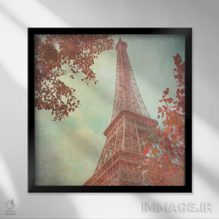 تابلو آوریل در پاریس ۱ اثر امیلی ناواس - نمای قابدار مشکی