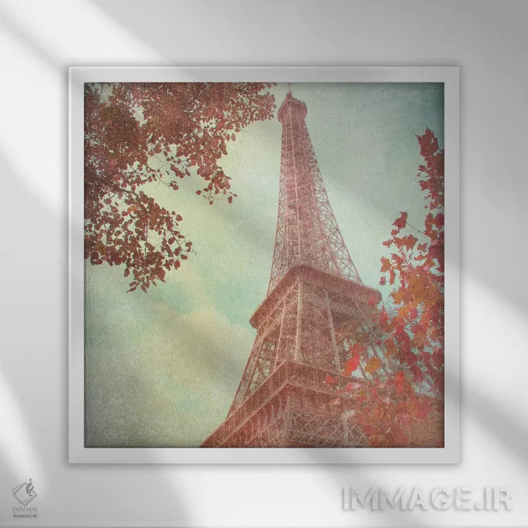 تابلو آوریل در پاریس ۱ اثر امیلی ناواس - نمای قابدار سفید