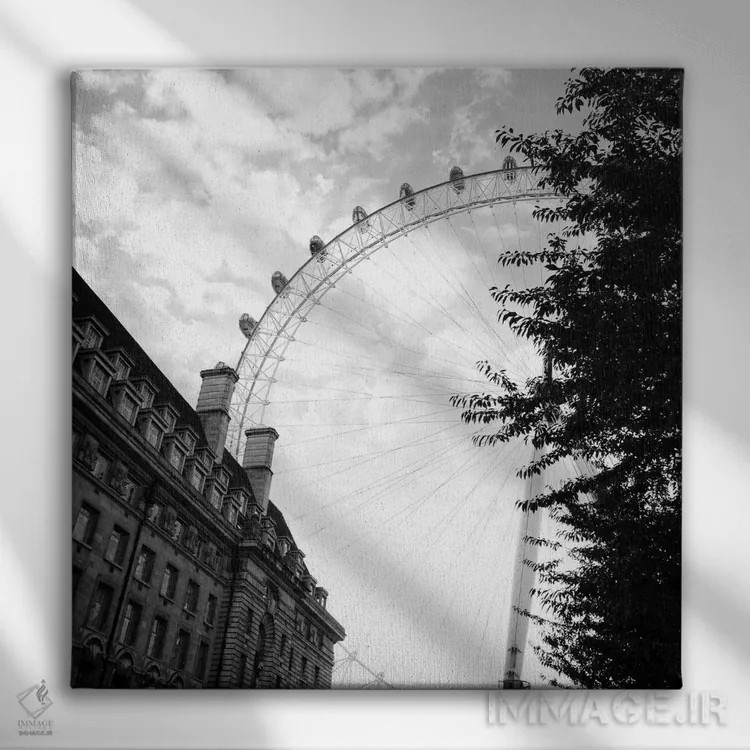 تابلو منظره لندن ۳ اثر امیلی ناواس - نمای روبهرو روی دیوار
