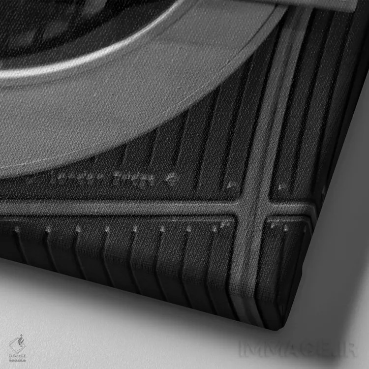 تابلو منظره لندن ۲ اثر امیلی ناواس - نمای نزدیک بافت بوم