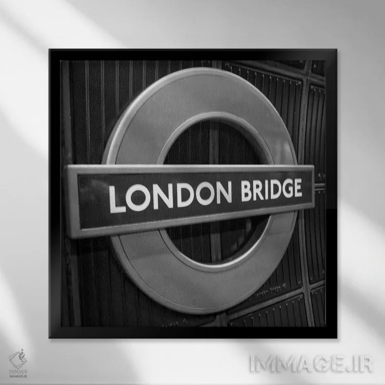 تابلو منظره لندن ۲ اثر امیلی ناواس - نمای قابدار مشکی