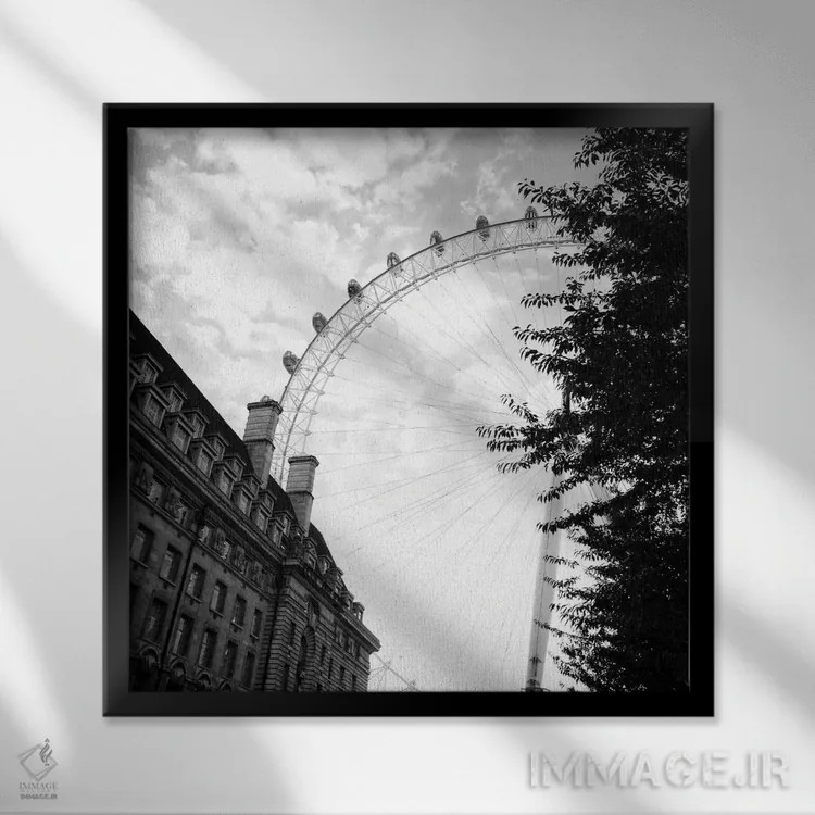 تابلو منظره لندن ۳ اثر امیلی ناواس - نمای قابدار مشکی