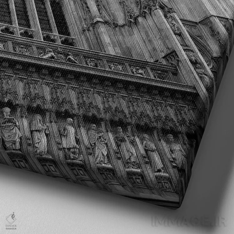 تابلو منظره لندن ۴ اثر امیلی ناواس - نمای نزدیک بافت بوم