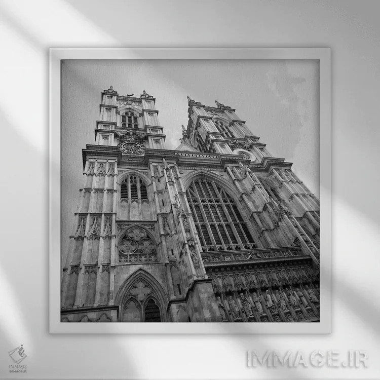 تابلو منظره لندن ۴ اثر امیلی ناواس - نمای قابدار سفید