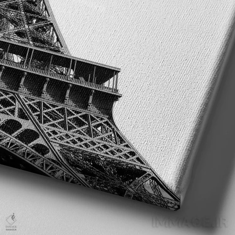 تابلو مناظر پاریس ۲ اثر امیلی ناواس - نمای نزدیک بافت بوم