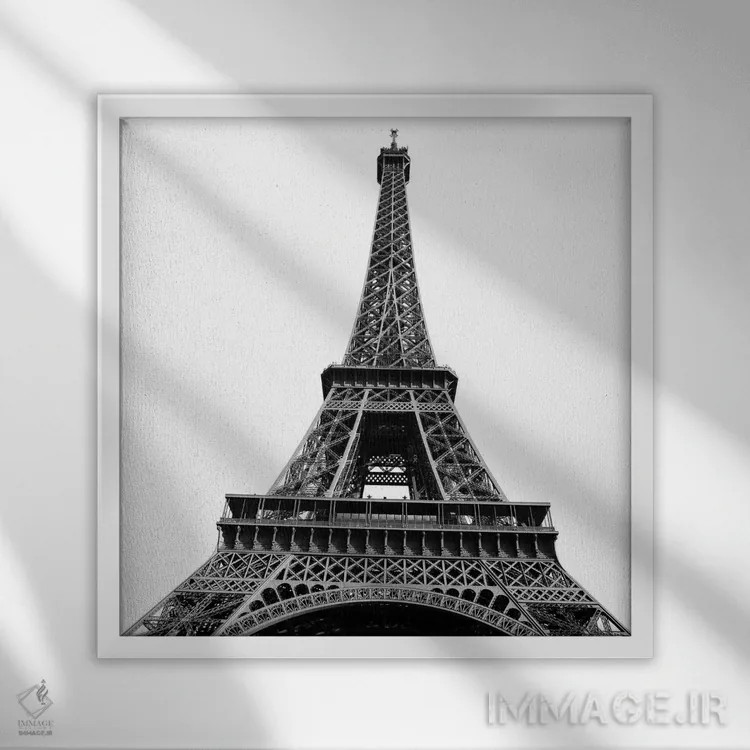 تابلو مناظر پاریس ۲ اثر امیلی ناواس - نمای قابدار سفید