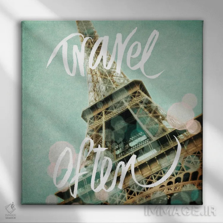 تابلو ماجراجویی در اروپا I اثر امیلی ناواس - نمای روبهرو روی دیوار