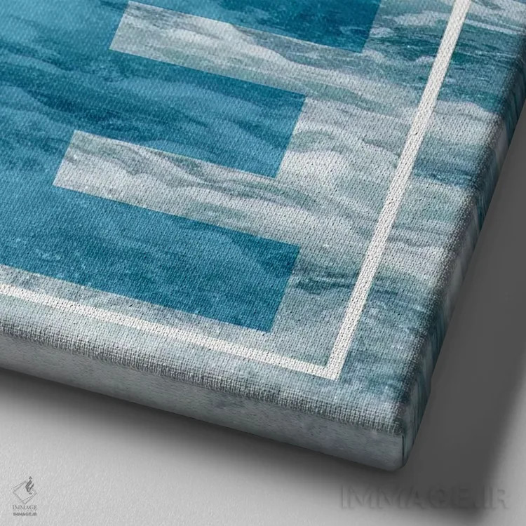 تابلو موج اثر امیلی ناواس - نمای نزدیک بافت بوم