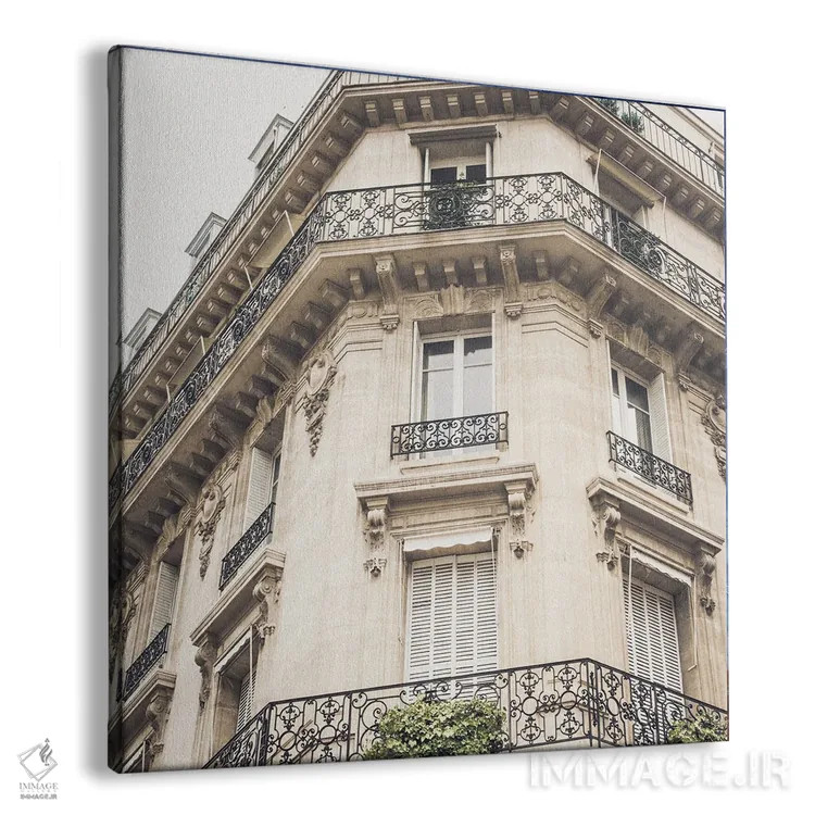 تابلو بالکن فرانسوی I اثر امیلی ناواس - نمای پرسپکتیو محصول