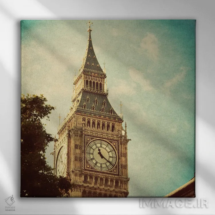تابلو جاذبههای لندن I (انگلستان) اثر امیلی ناواس - نمای روبهرو روی دیوار