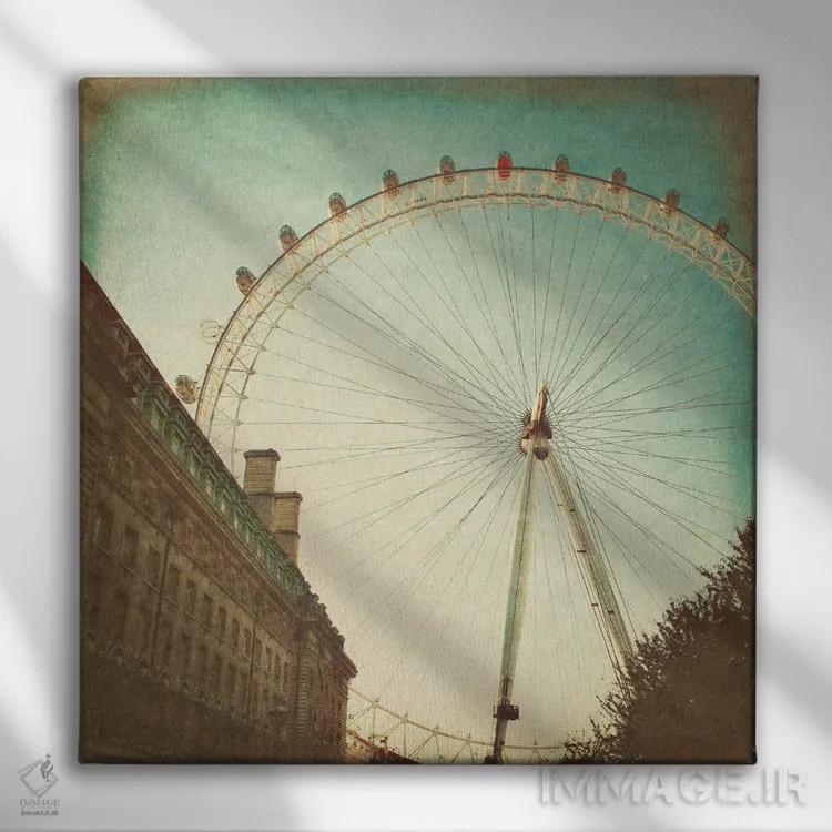 تابلو جاذبههای لندن II (انگلستان) اثر امیلی ناواس - نمای روبهرو روی دیوار