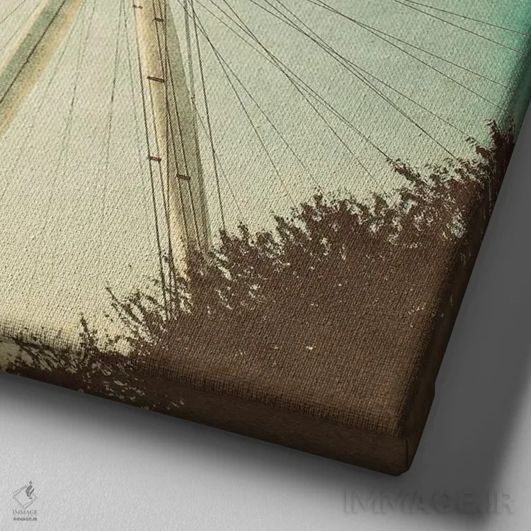 تابلو جاذبههای لندن II (انگلستان) اثر امیلی ناواس - نمای نزدیک بافت بوم