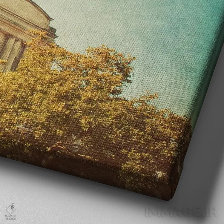 تابلو جاذبههای لندن IV (انگلستان) اثر امیلی ناواس - نمای نزدیک بافت بوم