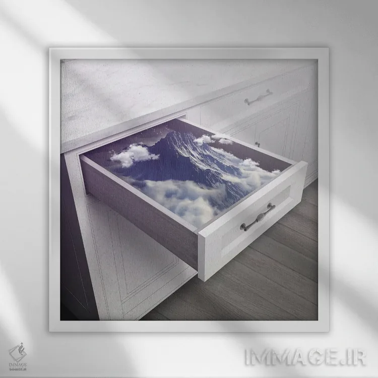 تابلو در دسترس اثر ایان.پیاس (استودیو یا امضای هنری) - نمای قابدار سفید