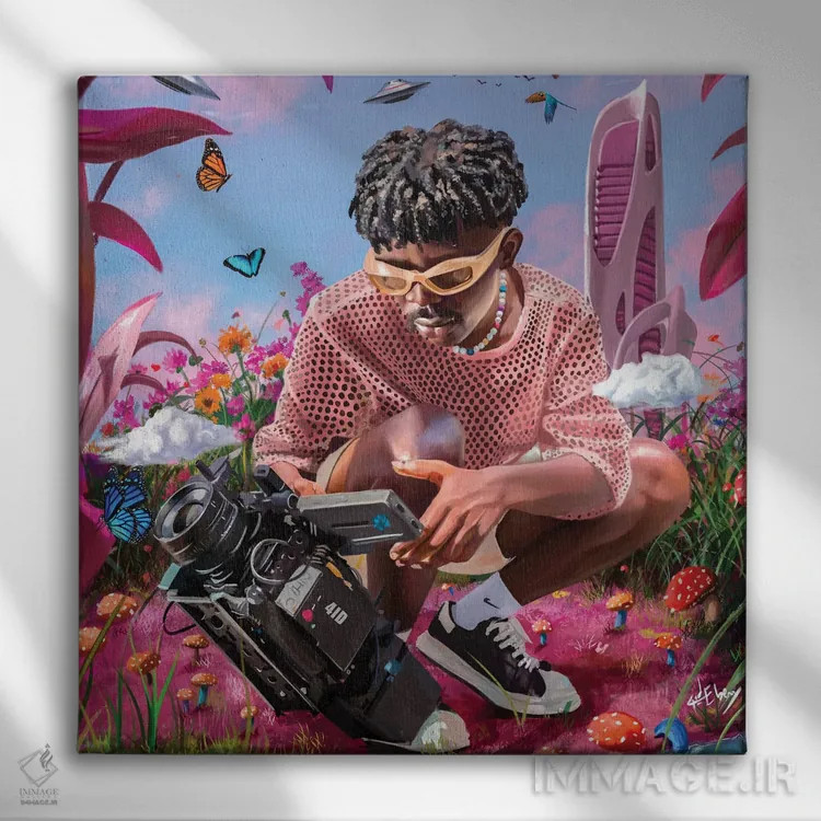 تابلو سرزمین عجایب اثر ابن نواکپانی - نمای روبهرو روی دیوار