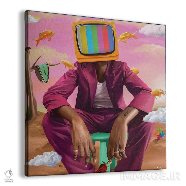 تابلو بدون سیگنال اثر ابن نواکپانی - نمای پرسپکتیو محصول