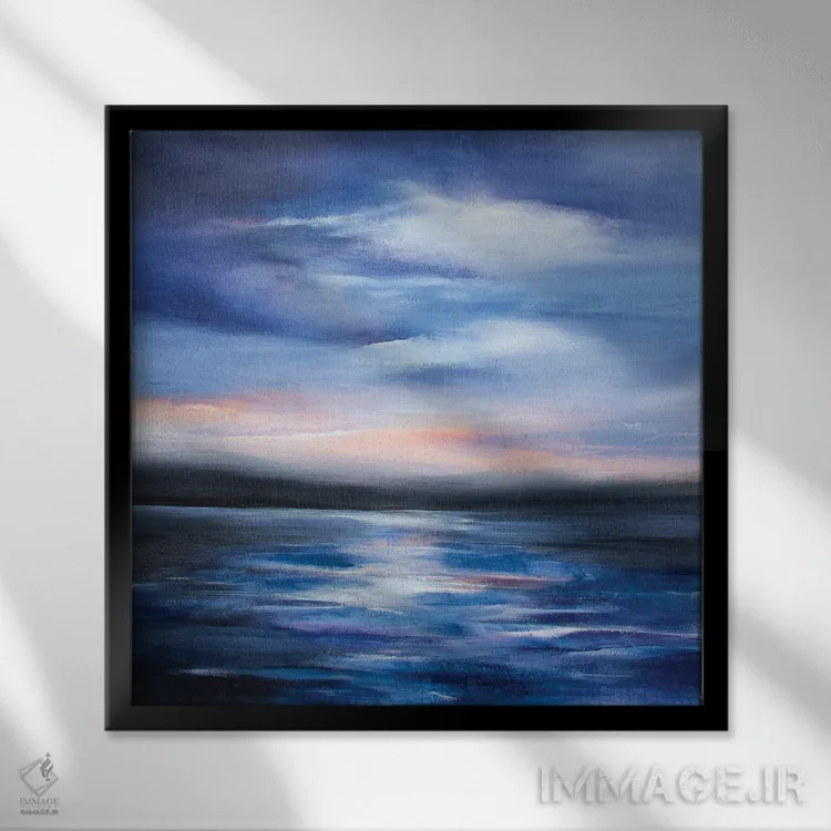 تابلو تحمل کردن طوفان اثر ارین یانگ - نمای قابدار مشکی