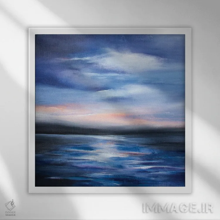 تابلو تحمل کردن طوفان اثر ارین یانگ - نمای قابدار سفید