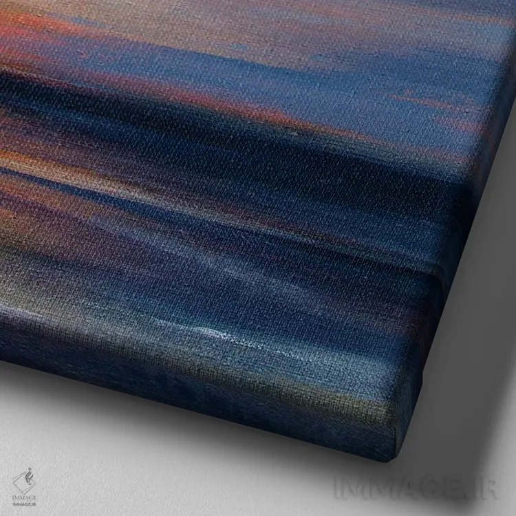 تابلو نور صبحگاهی اثر ارین یانگ - نمای نزدیک بافت بوم