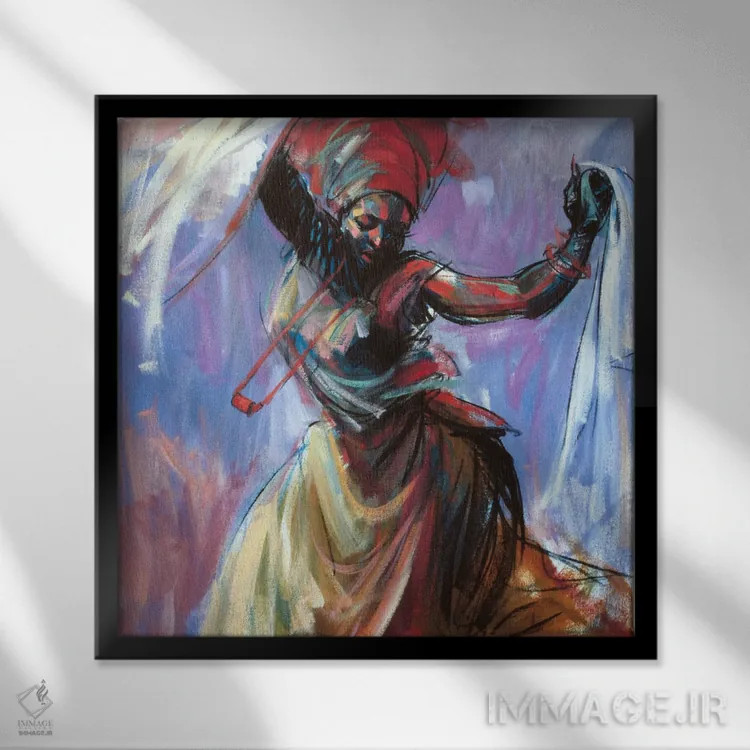 تابلو آزاد شدن اثر ادوسا اوگیگو - نمای قابدار مشکی