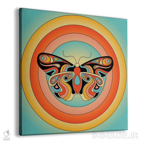 تابلو پروانه اثر پاردوکس بینظیر (نام هنری یا استودیوی خلاقانه) - نمای پرسپکتیو محصول