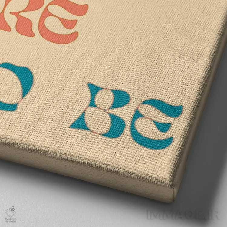 تابلو مقدر بودن اثر پاردوکس بینظیر (نام هنری یا استودیوی خلاقانه) - نمای نزدیک بافت بوم